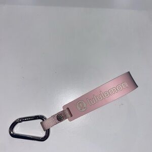 Lululemon Athletica Pink Key Holder with Silver Clip